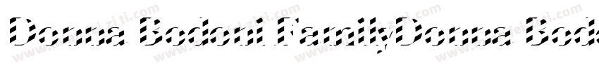 Donna Bodoni FamilyDonna Bodoni Fam字体转换